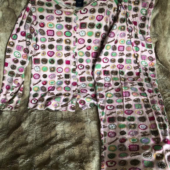 NICK&NORA SWEETS PJS, RARE PLUS SZ3X, EUC, SWEETS THROUGHOUT, JERSEYW/GLITTER… - Picture 15 of 15